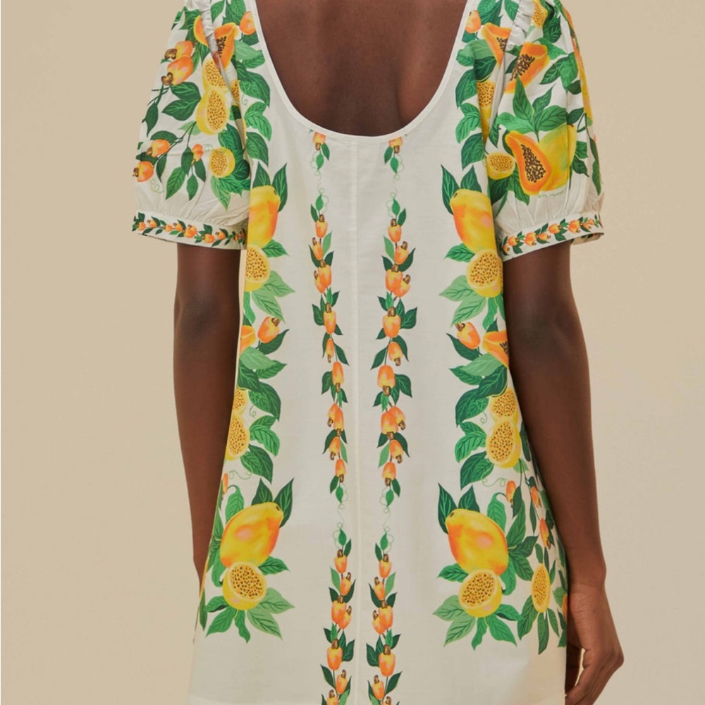 Farm Rio Papaya Salad Mini Dress Sz XS